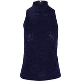 Women's Lennox Lace Mock Neck Shirt - Fairway Styles