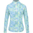 Women's Long Sleeve Mock Neck Top - Kathy Print - Fairway Styles