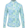 Women's Long Sleeve Mock Neck Top - Kathy Print - Fairway Styles