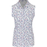 Youth Girls MATTR Micro Floral Sleeveless Polo