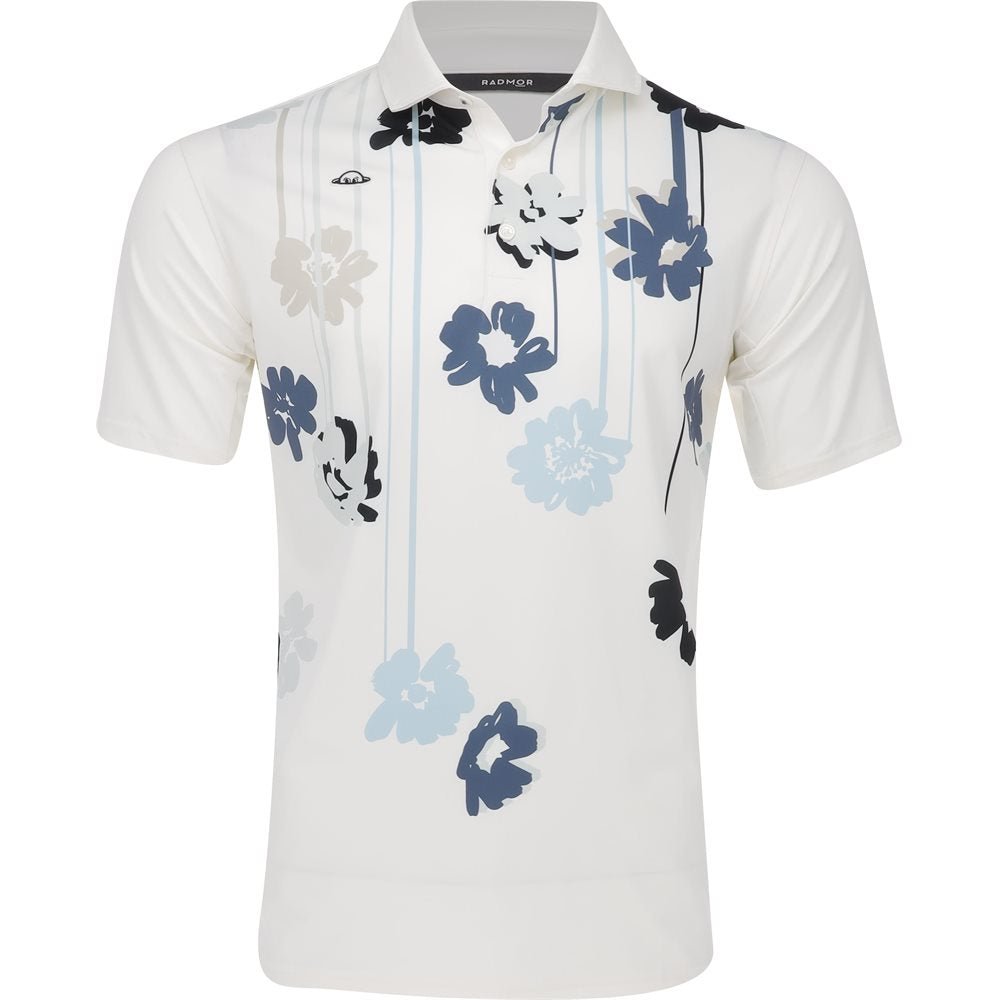 Taylor Recycled Floral Drip Polo - Fairway Styles