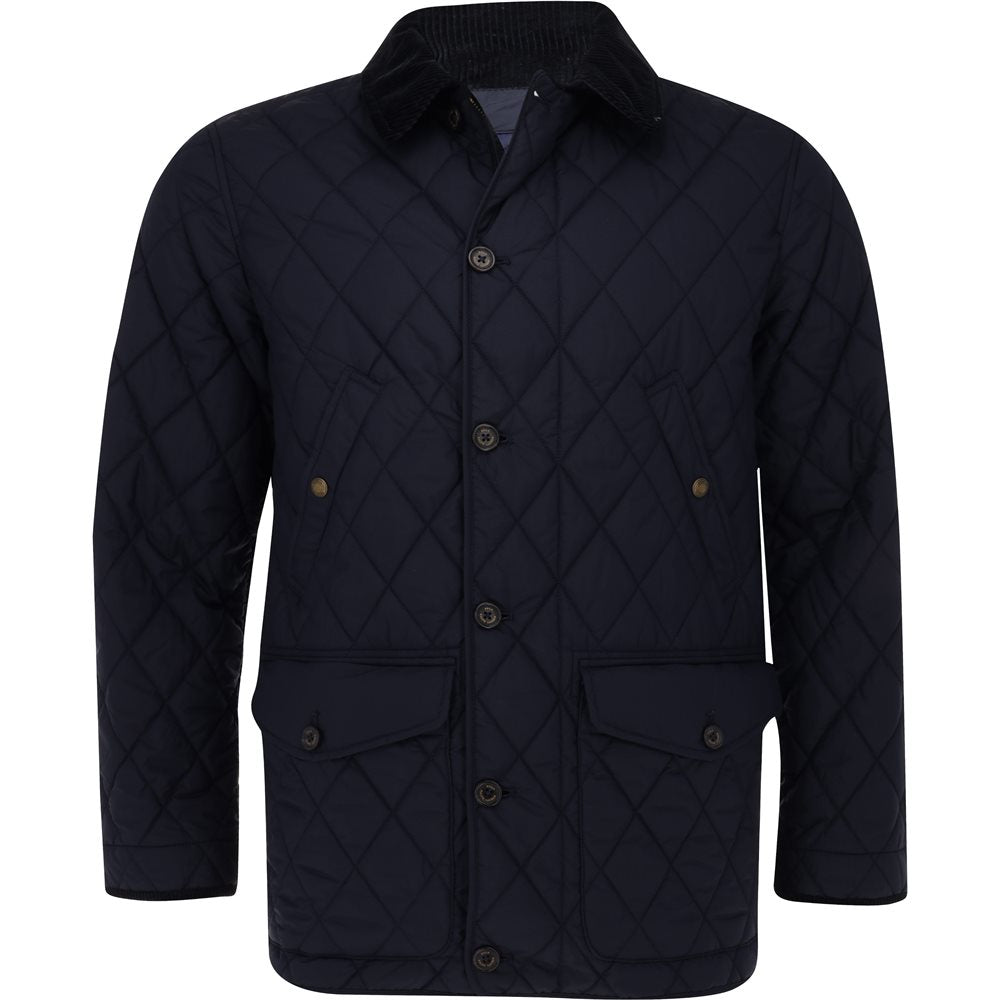 Matte Fine Poly Quilted Car Coat Jacket