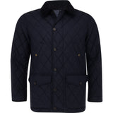 Matte Fine Poly Quilted Car Coat Jacket
