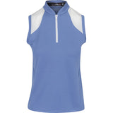Women's Sleeveless Air Tech Pique Mesh Mix With Contrast Polo