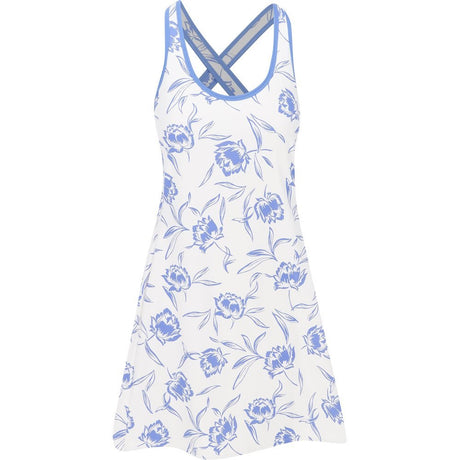 Women's Sleeveless Drywick Interlock Tennis Print Dress - Fairway Styles