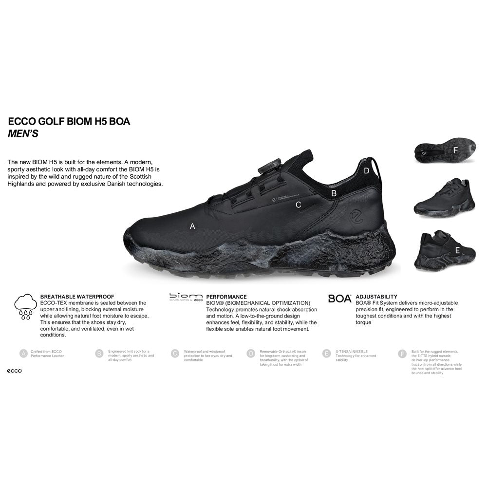 BIOM H5 BOA Spikeless Golf Shoes