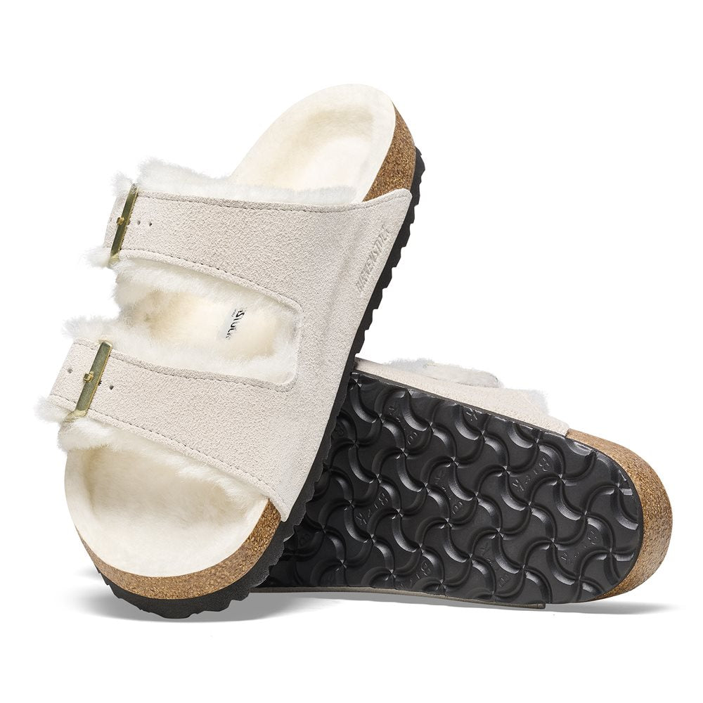 Women's Arizona Shearling Sandals - Suede Leather