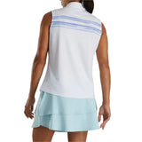 Women's Sleeveless Watercolor Block Polo