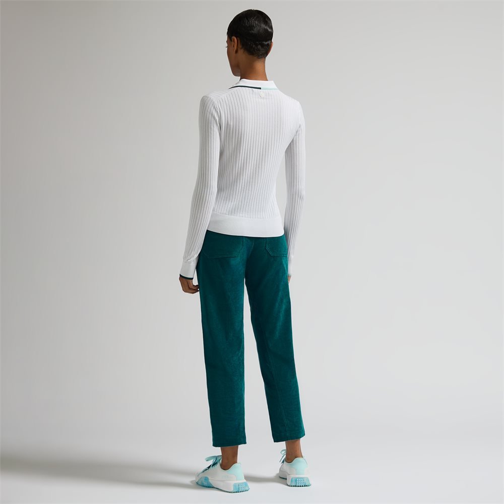 Women's Stretch Corduroy Patch Pocket Trousers - Fairway Styles