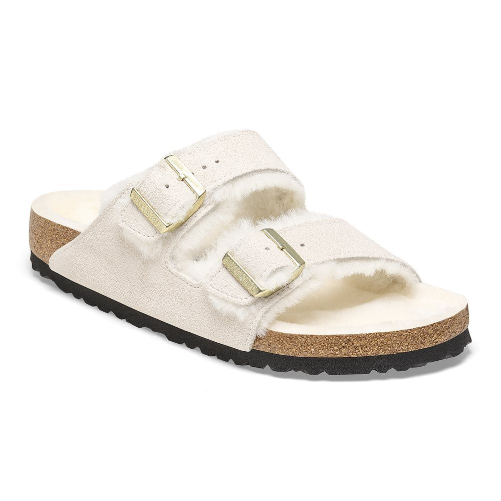 Women's Arizona Shearling Sandals - Suede Leather