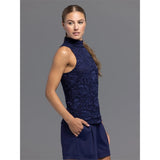Women's Lennox Lace Mock Neck Shirt - Fairway Styles