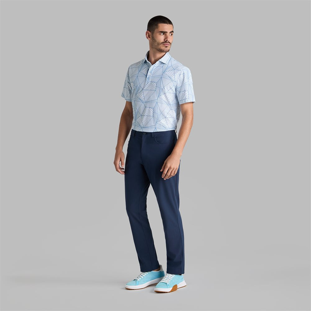 Geometric Tech Pique Polo