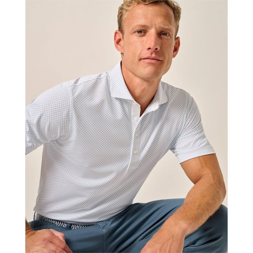 Cason Print Performance Mesh Polo - Fairway Styles