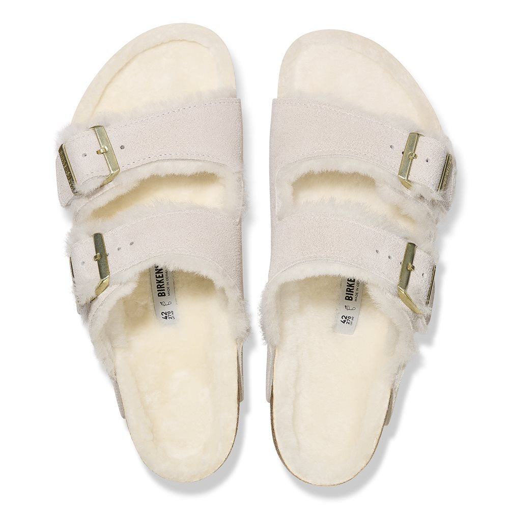 Women's Arizona Shearling Sandals - Suede Leather
