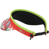 Women's Print Visor With Adjustable Coil
