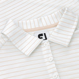 Women's Pin Stripe Sun Protection Long Sleeve Polo