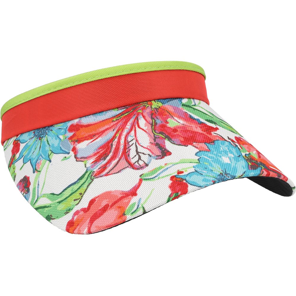 Women's Print Visor With Adjustable Coil