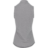 Women's Two-Color Ottoman Sleeveless 1/2 Zip Golf Polo