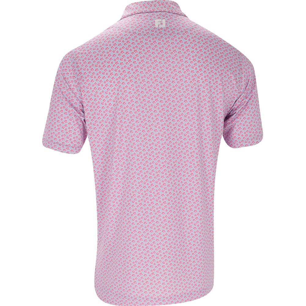 Floral Sketch Lisle Polo
