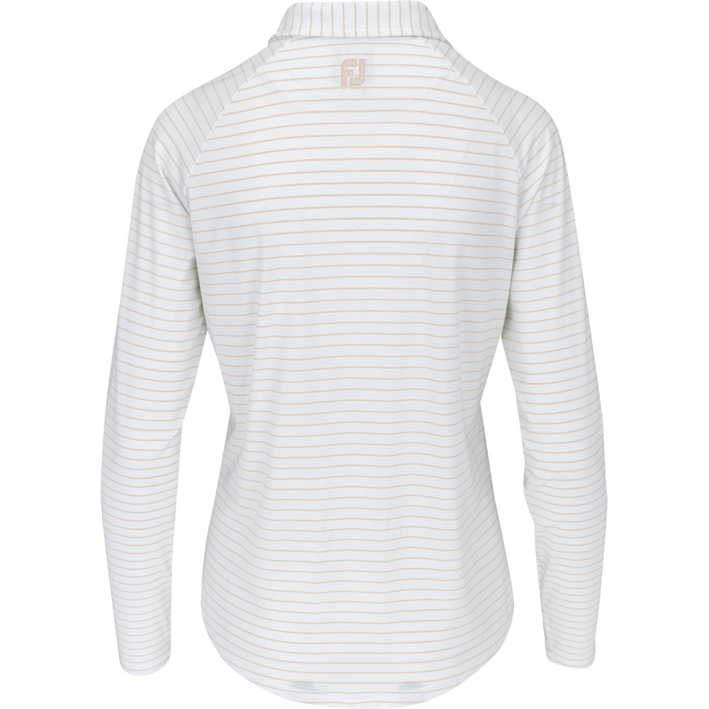 Women's Pin Stripe Sun Protection Long Sleeve Polo
