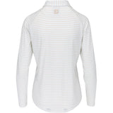 Women's Pin Stripe Sun Protection Long Sleeve Polo