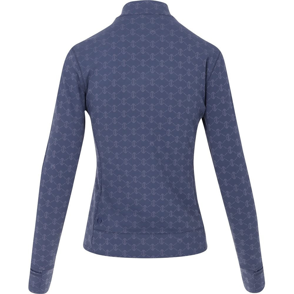 Women's Wolf Links Jacquard Halley II 1/4 Zip Midlayer - Fairway Styles