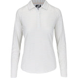Women's Pin Stripe Sun Protection Long Sleeve Polo