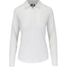 Women's Pin Stripe Sun Protection Long Sleeve Polo