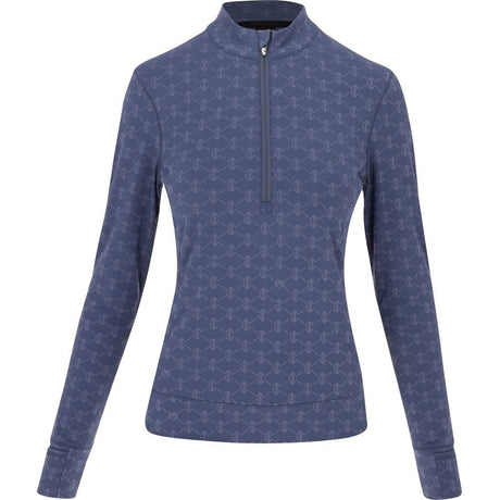 Women's Wolf Links Jacquard Halley II 1/4 Zip Midlayer - Fairway Styles