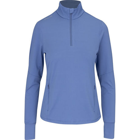 Women's Stretch Jersey Knit UV Base Layer 1/4 Zip Midlayer - Fairway Styles