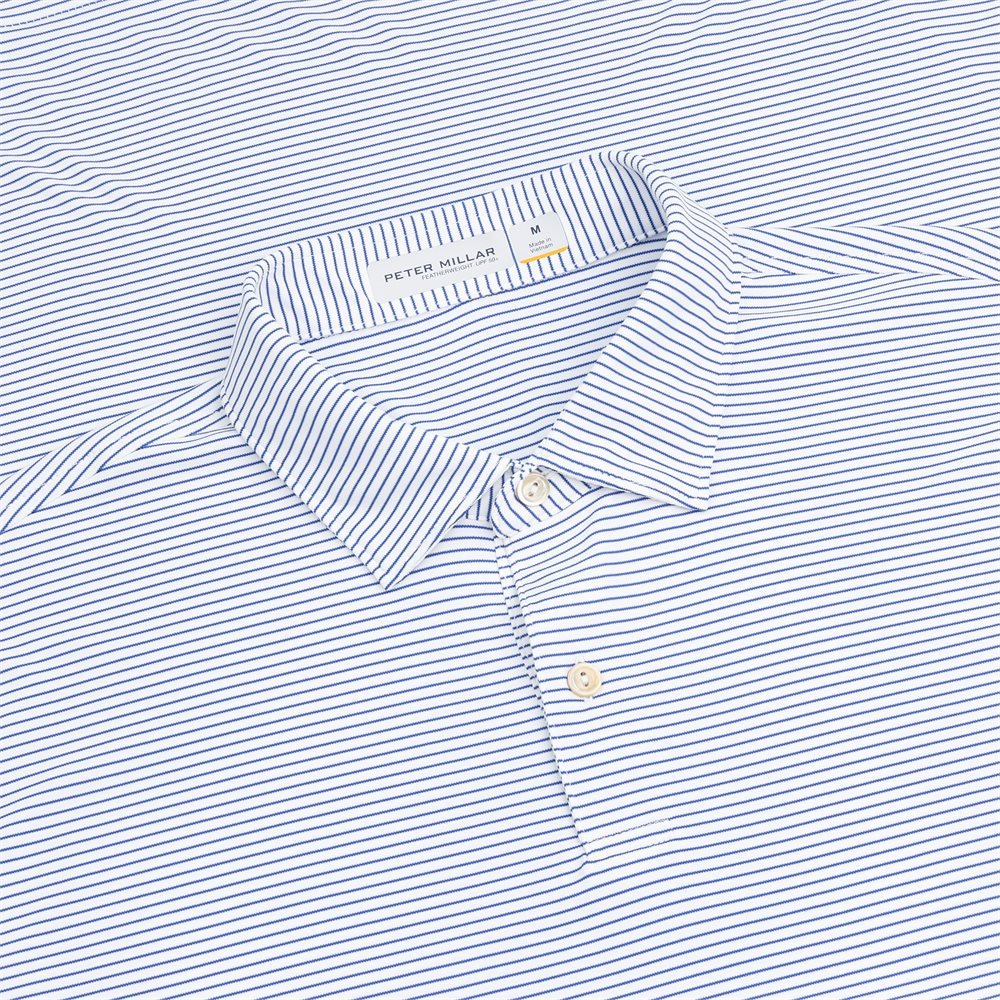 Featherweight Long Sleeve Stripe Polo - Fairway Styles