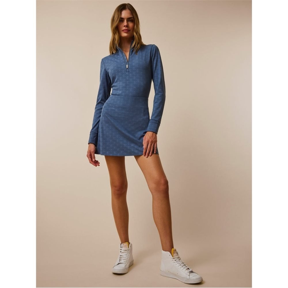 Women's Wolf Links Jacquard Halley II 1/4 Zip Midlayer - Fairway Styles