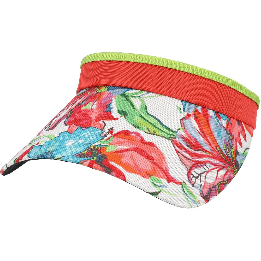 Women's Print Visor With Adjustable Coil