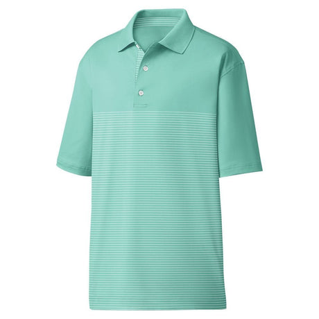 Lisle Engineered Pin Stripe Self Collar Polo - Fairway Styles