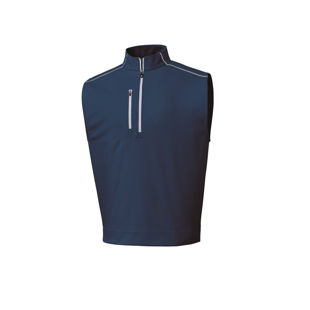 Heather Blocked 1/2 Zip Vest