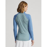 Women's Lightweight Print Airflow 1/4 Zip Midlayer - Fairway Styles