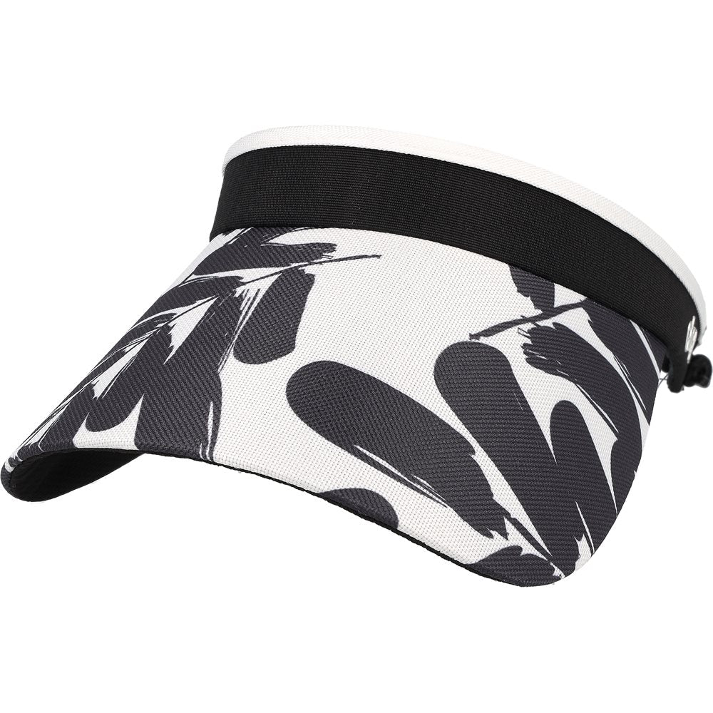 Women's Print Visor With Adjustable Coil