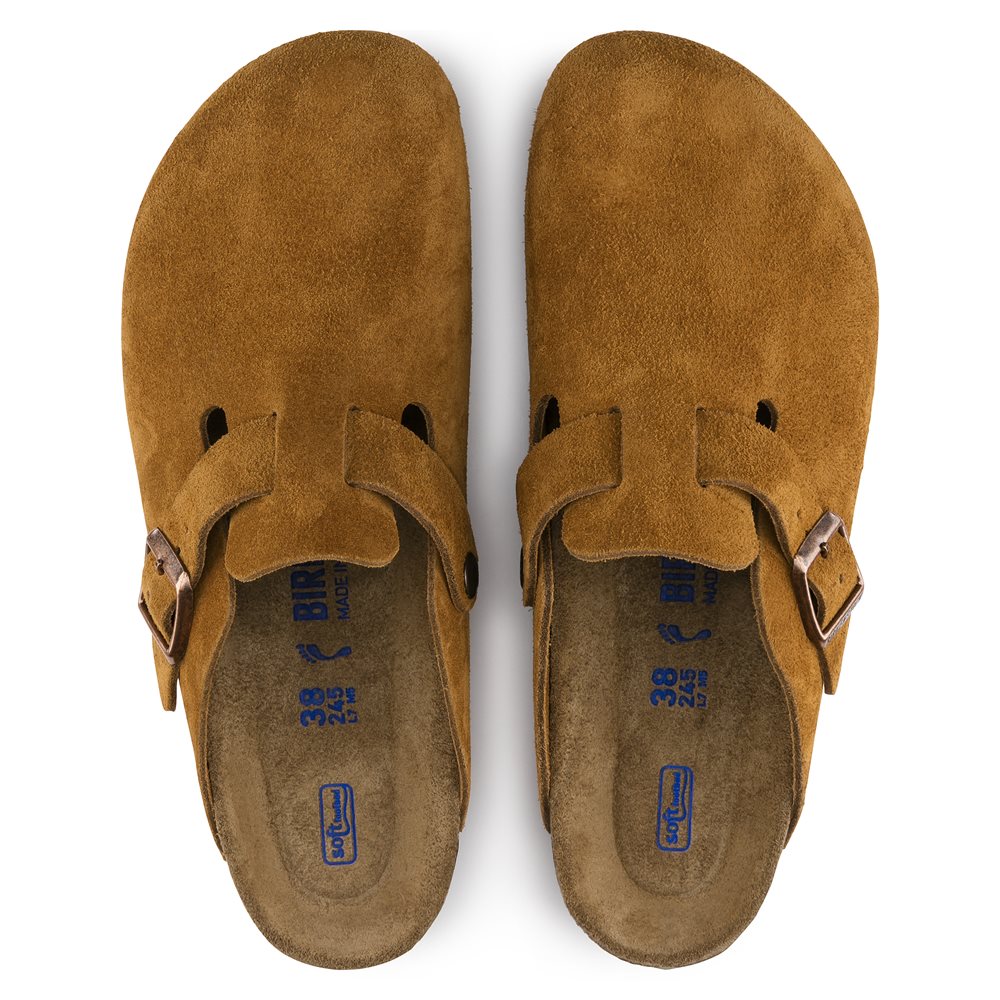Boston Soft Footbed Suede Leather Shoes