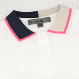 Women's Cotton Blend Ribbed Short Sleeve Sweater - Fairway Styles
