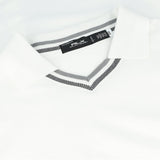 Lux Stretch Mesh Johnny Collar Long Sleeve Polo