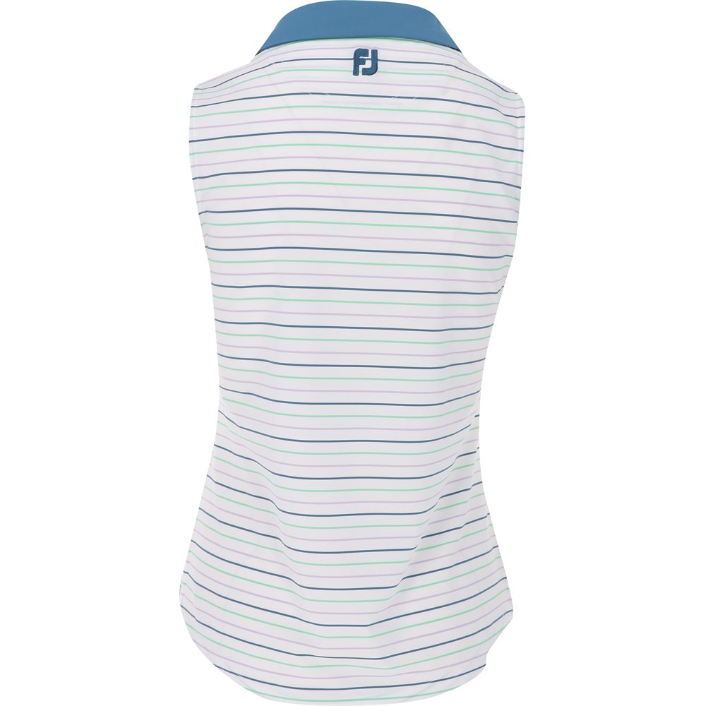 Women's Sleeveless Stripe Polo