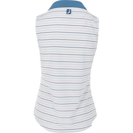 Women's Sleeveless Stripe Polo