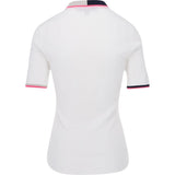 Women's Cotton Blend Ribbed Short Sleeve Sweater - Fairway Styles