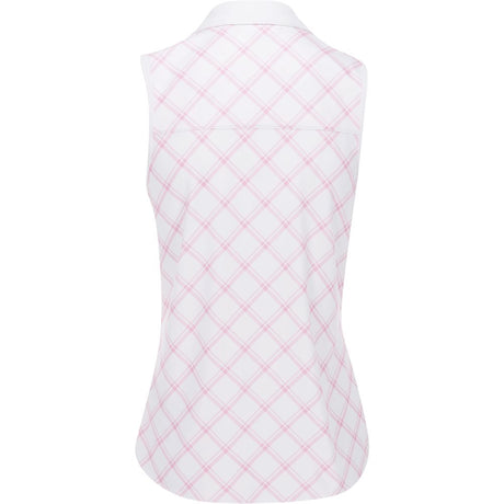 Women's CLOUDSPUN Plaid Sleeveless Polo