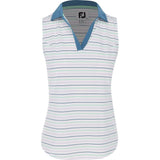 Women's Sleeveless Stripe Polo