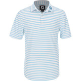 Juniors' Striped Pique Self Collar Polo