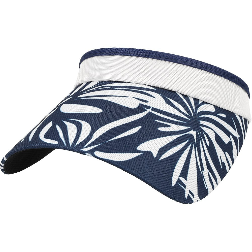 Women's Print Visor With Adjustable Coil