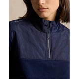 Women's Cashmere Touch Fleece Quilted Hybrid 1/4 Zip Midlayer - Fairway Styles