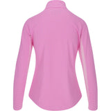 Women's Long Sleeve Mock Neck Top - Mini Check Print