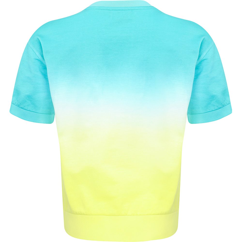 Women's Tie Dye Embroidery Crewneck Top